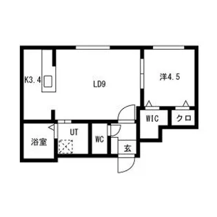 PRIMAVORTA新札幌【3階】の間取り
