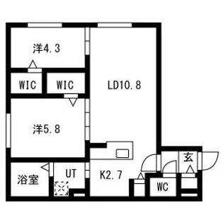 PRIMAVORTA新札幌【3階】の間取り
