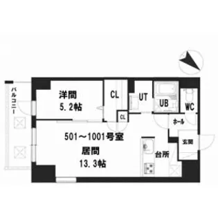 仮)グランメール 美園3ー4【10階】の間取り