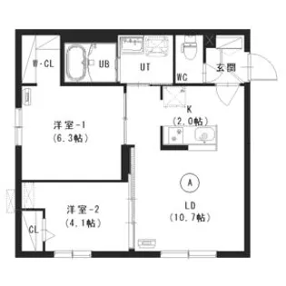 CEFIRO MANZONI (セフィーロ・マンゾーニ)【1階】の間取り