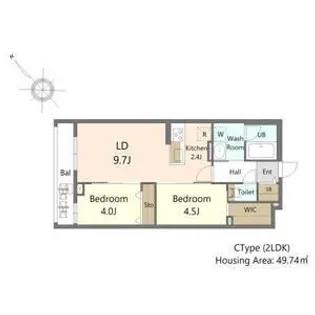 SーRESIDENCE東札幌BLING【202号室】の間取り