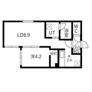 仮)菊水4ー2MS【303号室】の間取り