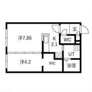 FEEEL平岸(フィール平岸)【3階】の間取り
