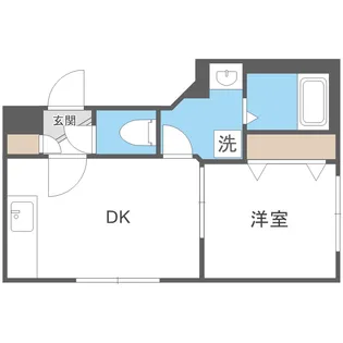 フォーチュンプラスサッポロ【401号室】の間取り