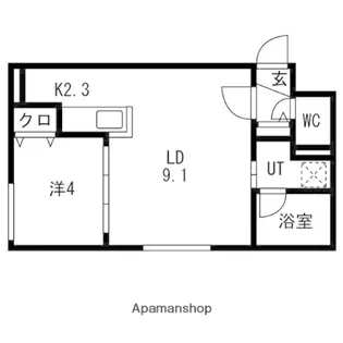 シティプレミア栄通 仮称)栄通13丁目MS【1階】の間取り