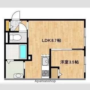 KENT COLLECTION野幌駅前【4階】の間取り