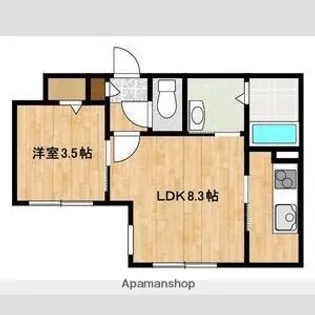 KENT COLLECTION野幌駅前【4階】の間取り