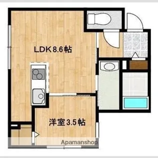 KENT COLLECTION野幌駅前【303号室】の間取り