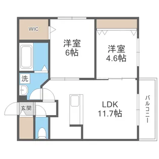 TOMISIA(トミシア)【2階】の間取り