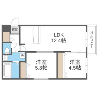 TOMISIA(トミシア)【3階】の間取り