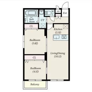 TOMISIA(トミシア)【402号室】の間取り