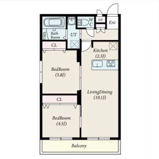 TOMISIA(トミシア)【102号室】の間取り