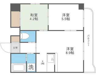 エンドレス三井平和通Ⅰ【0201号室】の間取り