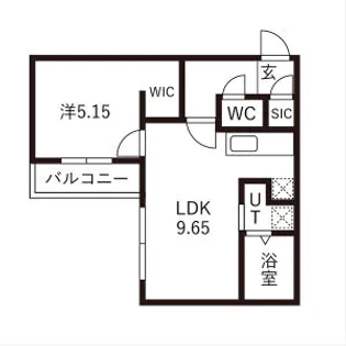 仮)GAー厚別中央3ー3MS【302号室】の間取り