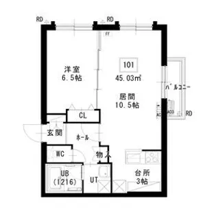 ノヴァ白石ーⅡ【1階】の間取り