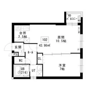 ノヴァ白石ーⅡ【1階】の間取り