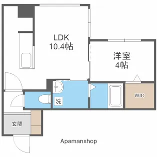 ガルボ北広島【302号室】の間取り