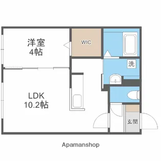 ガルボ北広島【305号室】の間取り