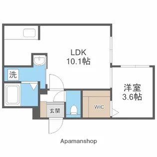 DPレジデンス北広島【1階】の間取り
