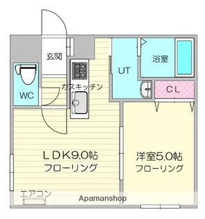FOREST PARK 南郷13(フォレストパーク南郷13)【402.号室】の間取り