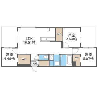 ラ・シュエットヴェール【101号室】の間取り