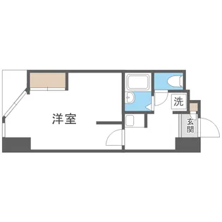 CANVASSすすきの【406号室】の間取り