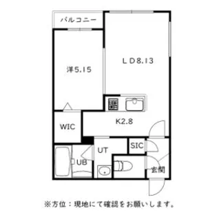 CITY SQUARE菊水(シティスクエア菊水)【0306号室】の間取り