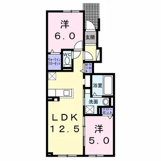 ドリーム江別Ⅱ【1階】の間取り