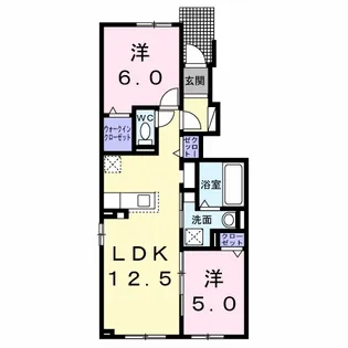 ドリーム江別Ⅱ【1階】の間取り