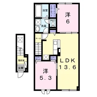 緑ヶ丘テラス【2階】の間取り