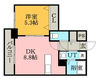サンライトシティ豊平【10階】の間取り
