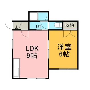 アーバン大谷地【203号室】の間取り