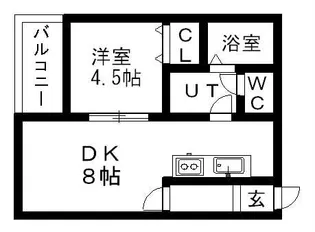 アレックス文京台【107号室】の間取り