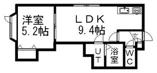 グランツリーベ厚別東【205号室】の間取り
