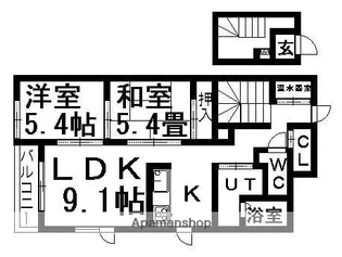 フォレスト【201号室】の間取り
