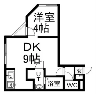 アミカル栄通【4階】の間取り