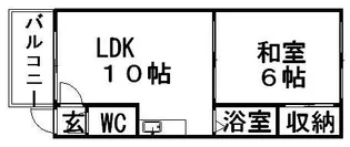 カサデューク白石Ⅰ【202号室】の間取り