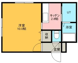 ラフォーレ学園前【4階】の間取り