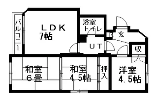 第12松井ビル【201号室】の間取り