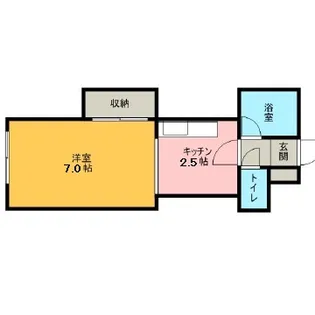 パレスジョージア【0206号室】の間取り