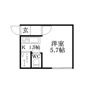 TーROUTE(ティールート)菊水【306号室】の間取り