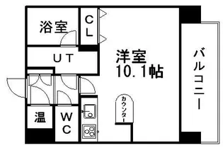 クレジデンス札幌・南4条【00706号室】の間取り