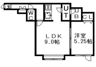 レジデンスエルシエーロ【105号室】の間取り