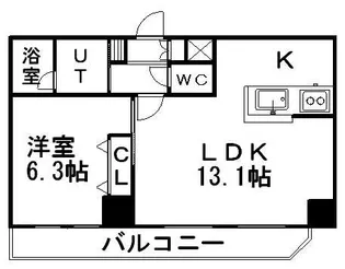 LA DOUCEUR豊平1条【1008号室】の間取り