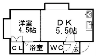 エンゼルハイツ【5号室】の間取り