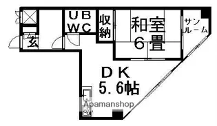 ハイツしらかば【2階】の間取り