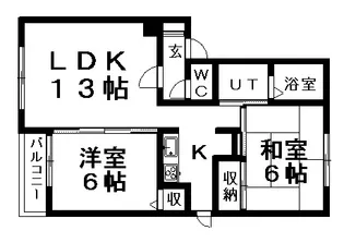メゾン東栄B【201号室】の間取り
