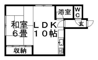 シャトー高原【206号室】の間取り