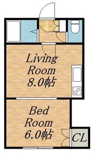 レジデンスやまいち【2階】の間取り