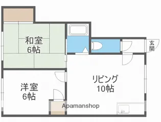 アップルハイツ【202号室】の間取り